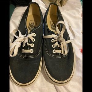 Authentic black and white vans